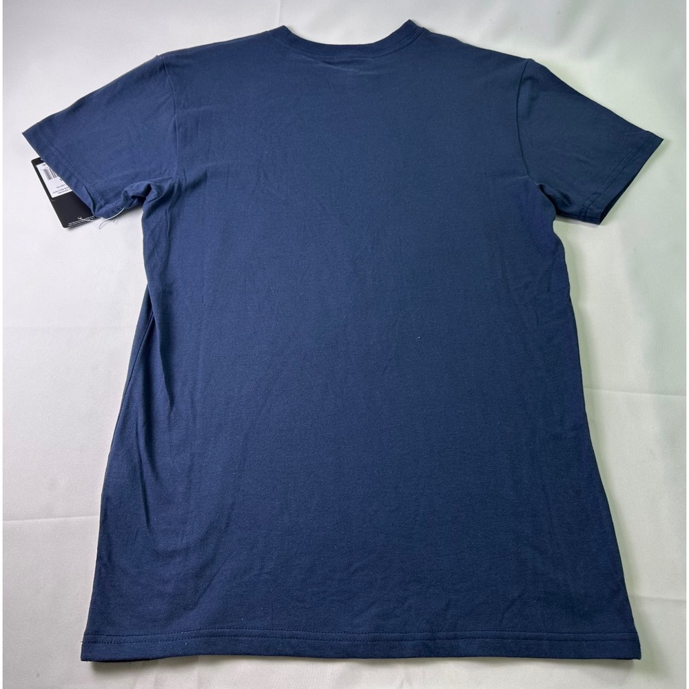 NWT Adidas Golf Logo Mens Small T-Shirt Crew Neck Navy Blue Short Sleeve Shirt‎ - Picture 8 of 9